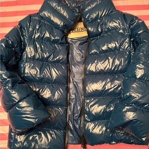 Herno Glossy blue/ green puffer size 40